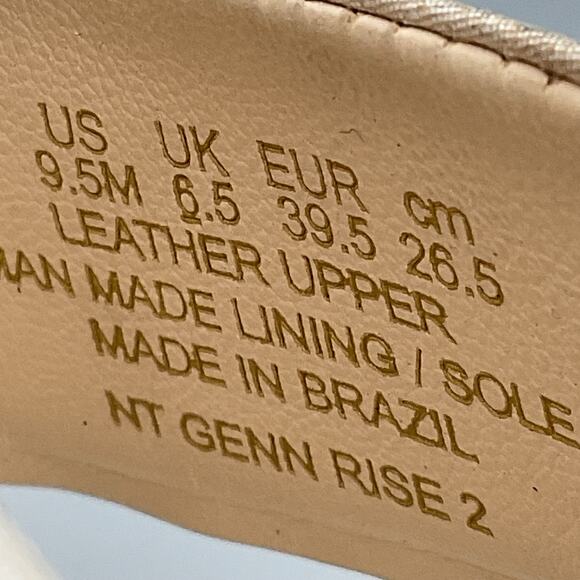 Naturalizer Women’s Genn-rise Ankle Strap Sandals Pale Ivory Size 9.5M - Picture 6 of 10